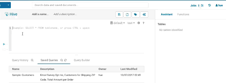 Hue - The open source SQL Assistant for Data Warehouses