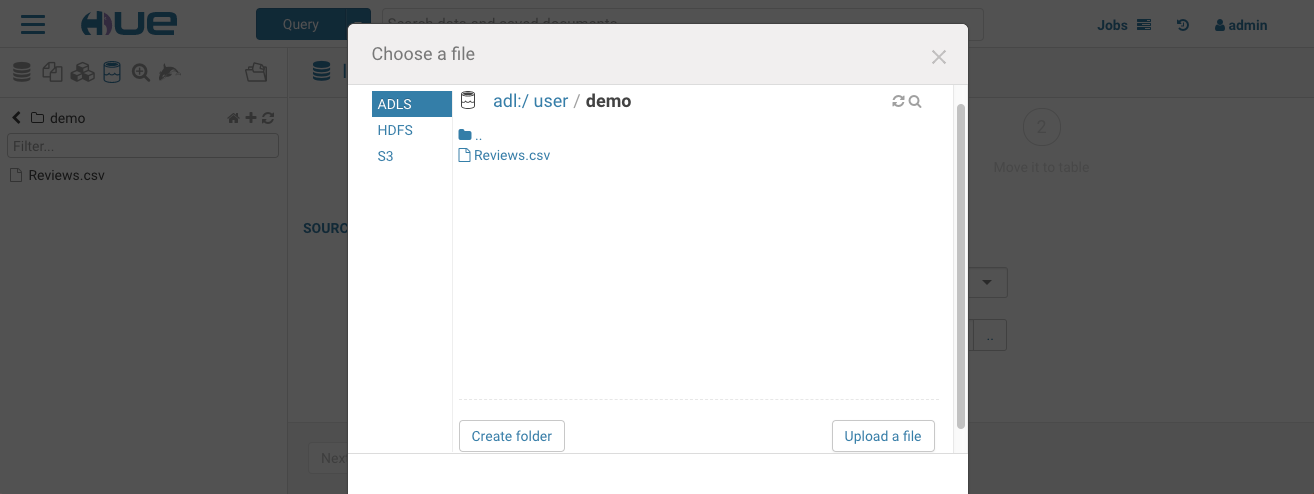 Create tables from external files