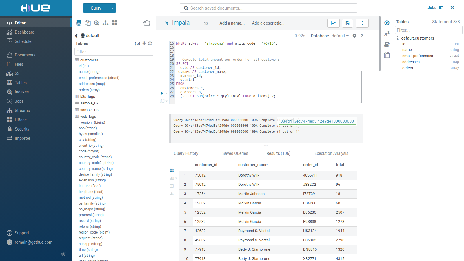 Hue - The open source SQL Assistant for Data Warehouses