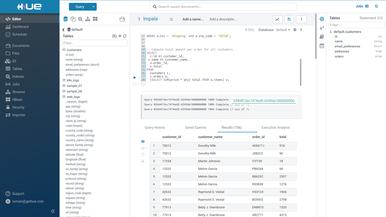 Hue The Open Source SQL Assistant For Data Warehouses