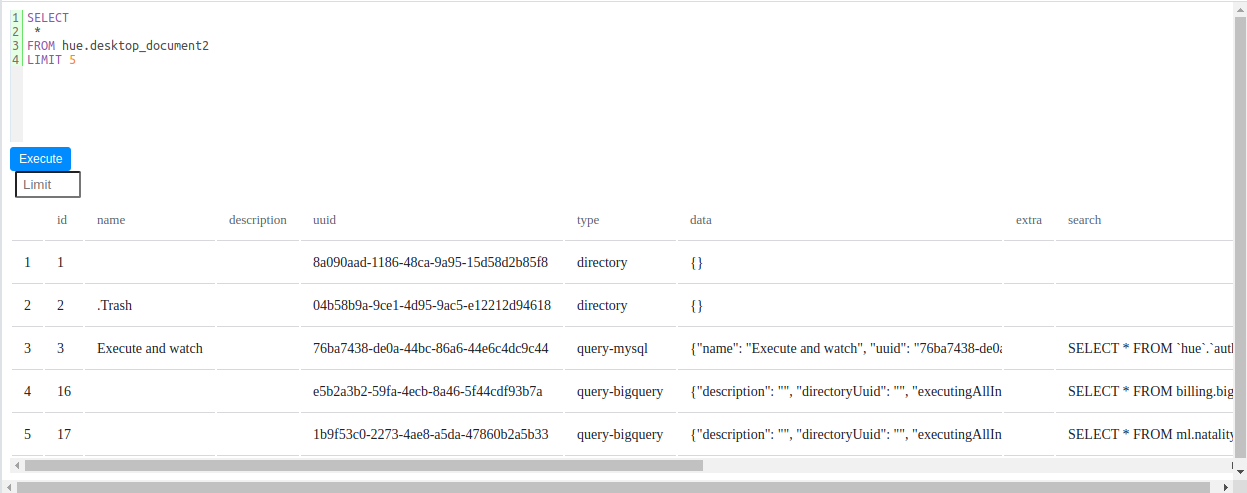 tab sql scratchpad